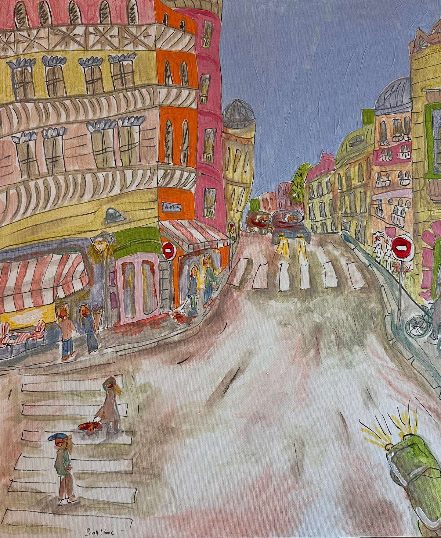 Paris in Spring near Jardin du Luxembourg