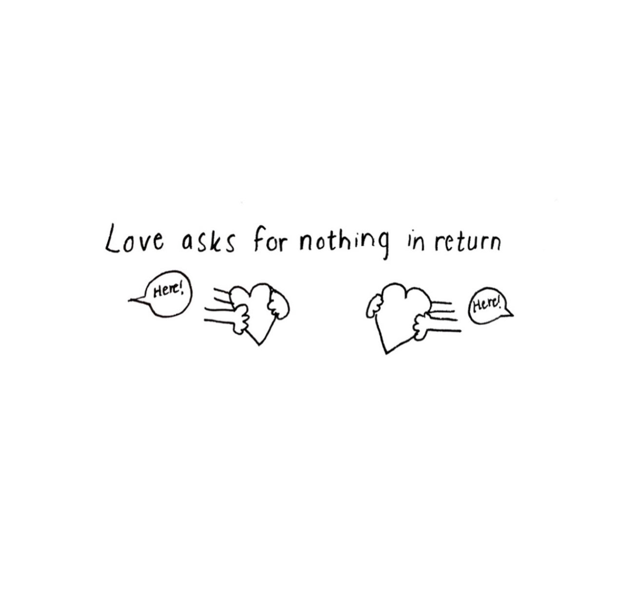 love asks for nothing in return (original)