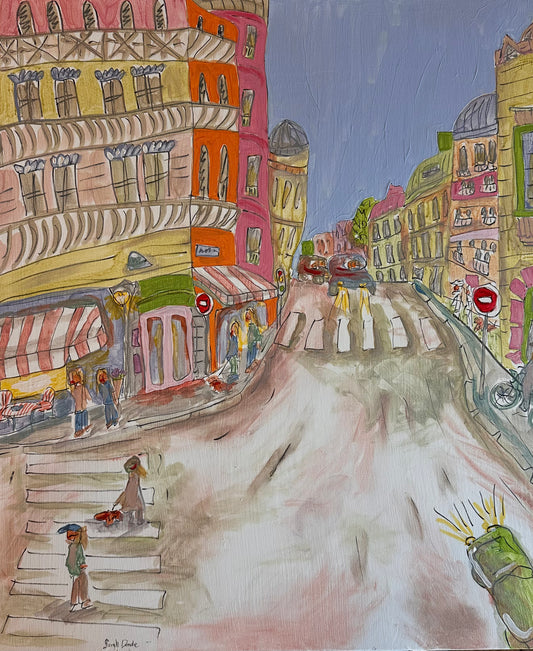 Paris in Spring near Jardin du Luxembourg