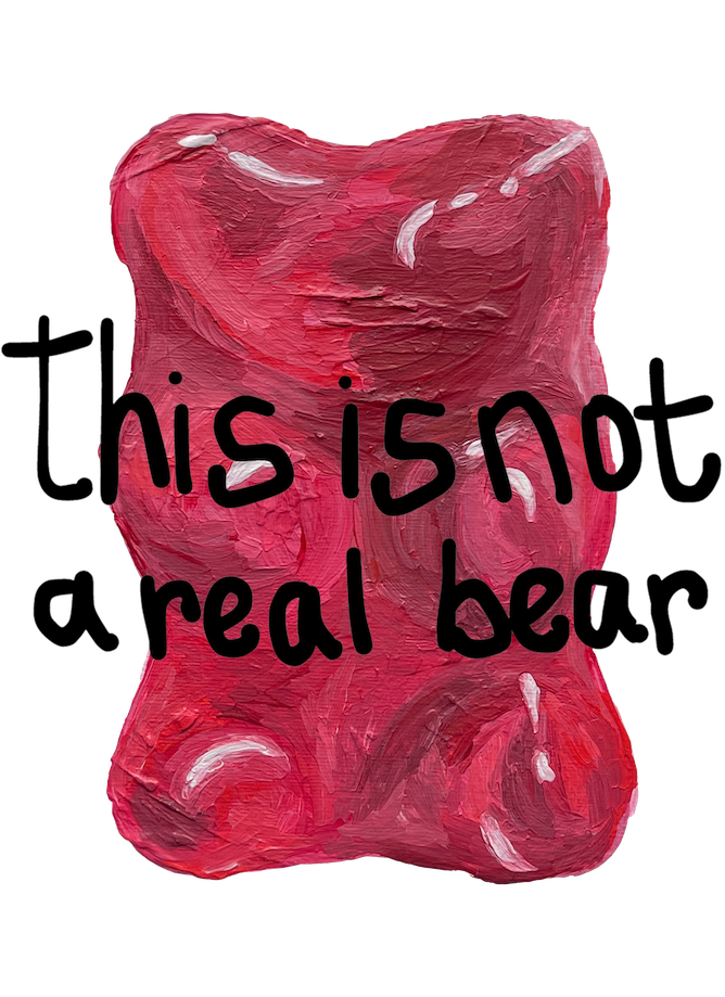 this is not a real bear (fine art print)