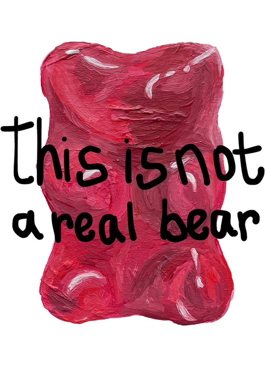 this is not a real bear (fine art print)