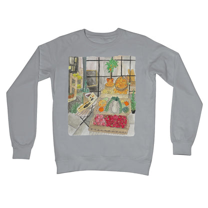 i'm just popping to the shops, do you need anything? Crew Neck Sweatshirt