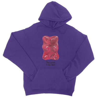 this is not a real bear College Hoodie