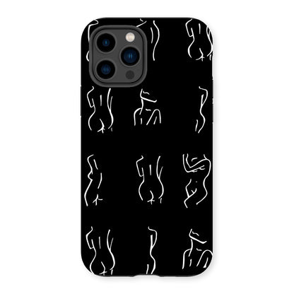 bodies bodies bodies (black) Tough Phone Case