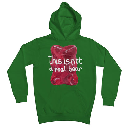 this is not a real bear Kids Hoodie