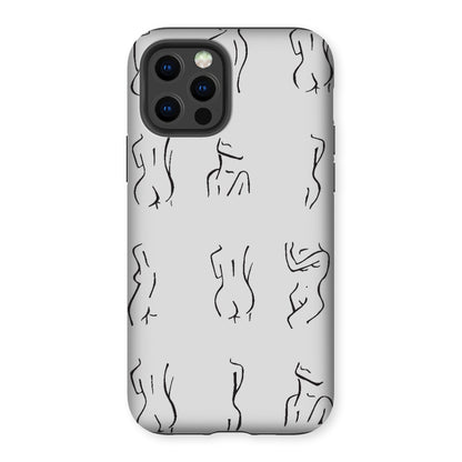 bodies bodies bodies (white) Tough Phone Case