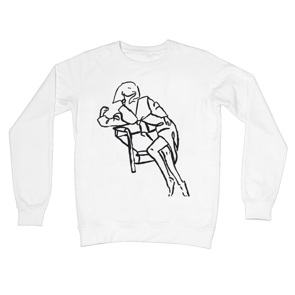 sit back and look pretty Crew Neck Sweatshirt