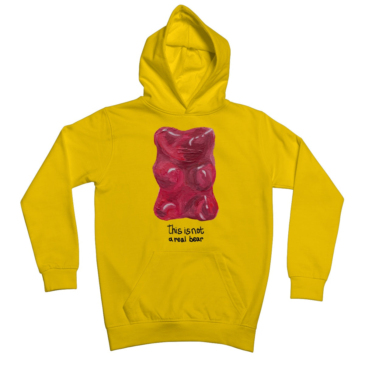 this is not a real bear Kids Hoodie