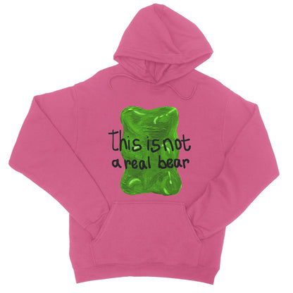 this is not a real bear College Hoodie