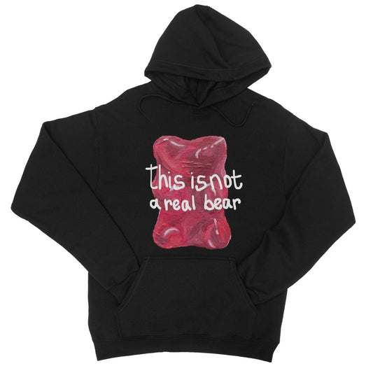 this is not a real bear College Hoodie