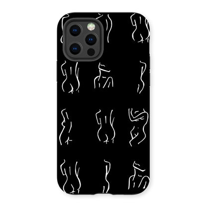 bodies bodies bodies (black) Tough Phone Case