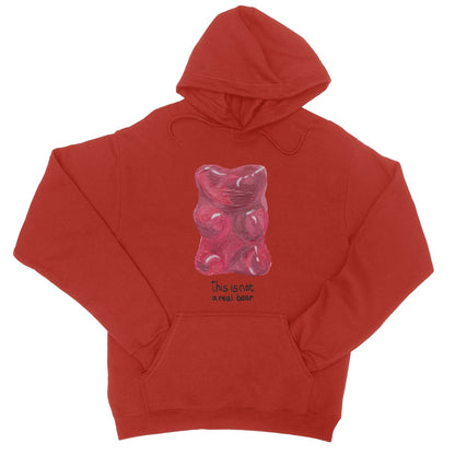 this is not a real bear College Hoodie