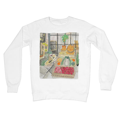 i'm just popping to the shops, do you need anything? Crew Neck Sweatshirt