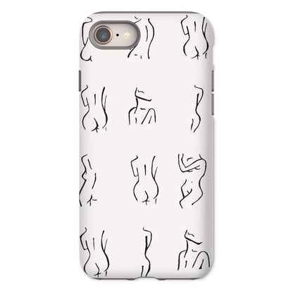 bodies bodies bodies (white) Tough Phone Case