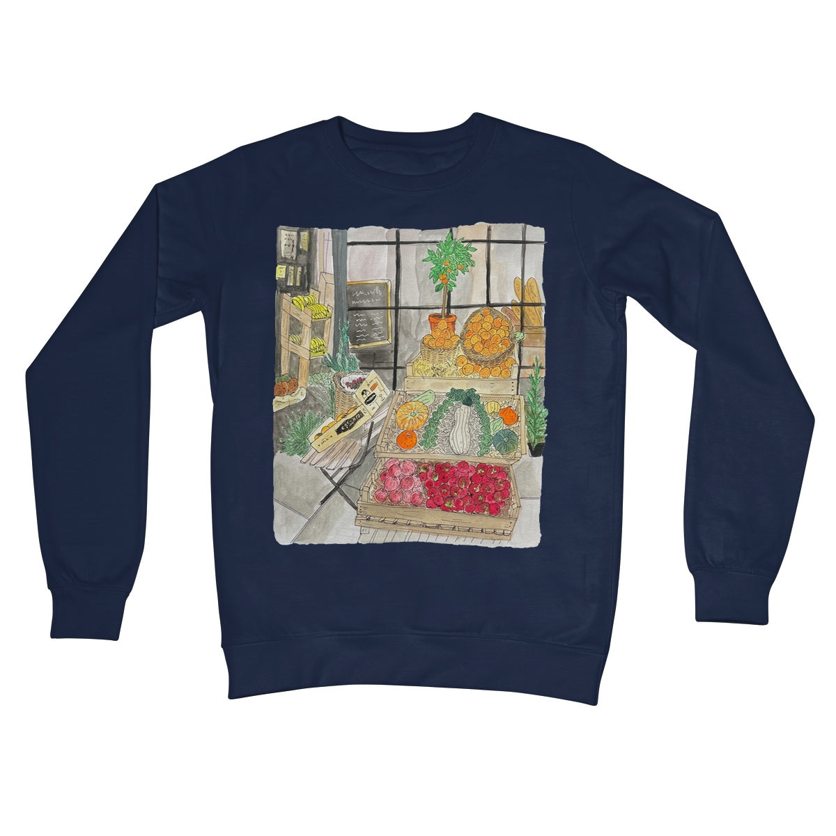 i'm just popping to the shops, do you need anything? Crew Neck Sweatshirt