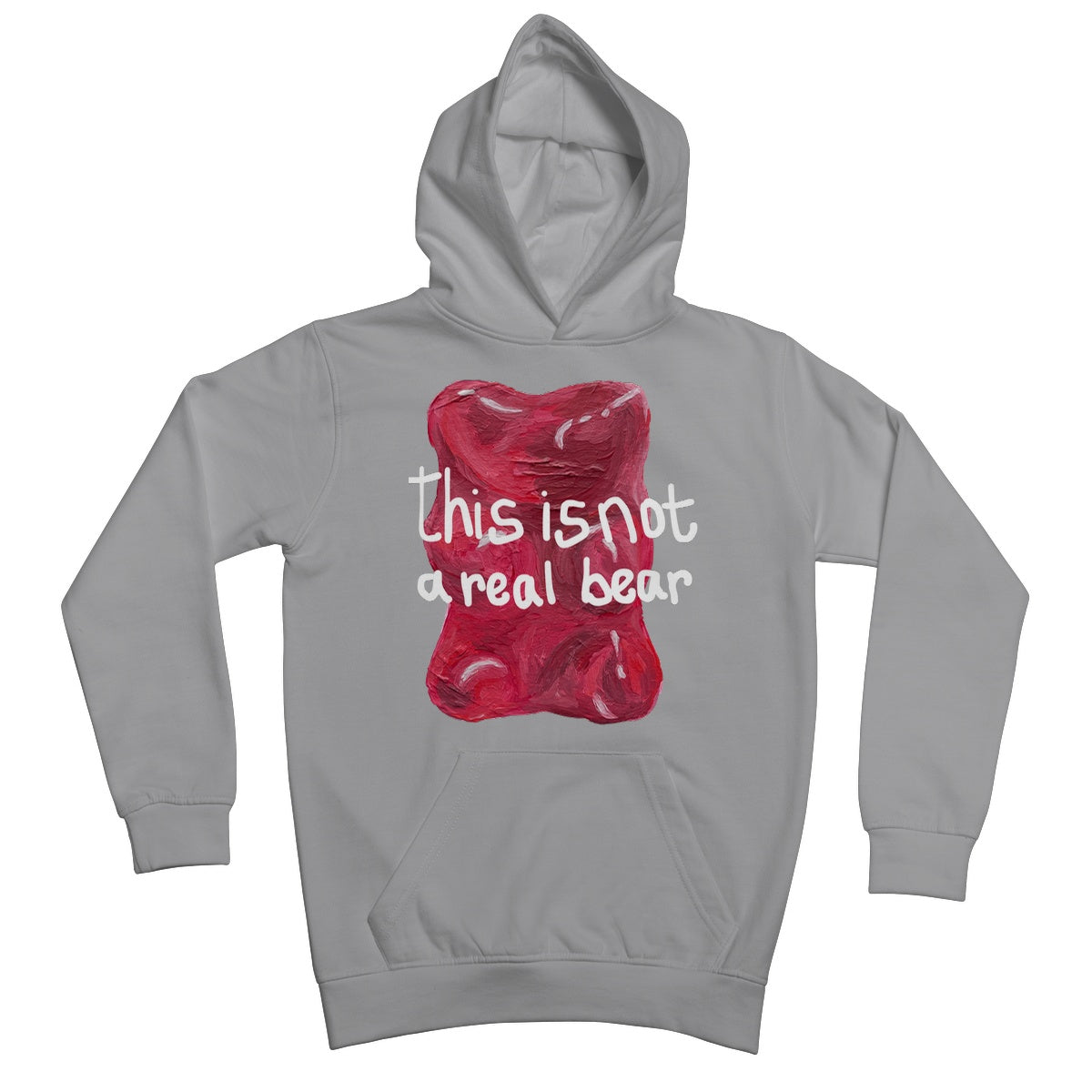 this is not a real bear Kids Hoodie