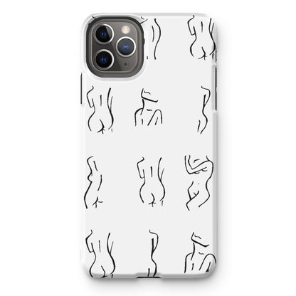 bodies bodies bodies (white) Tough Phone Case