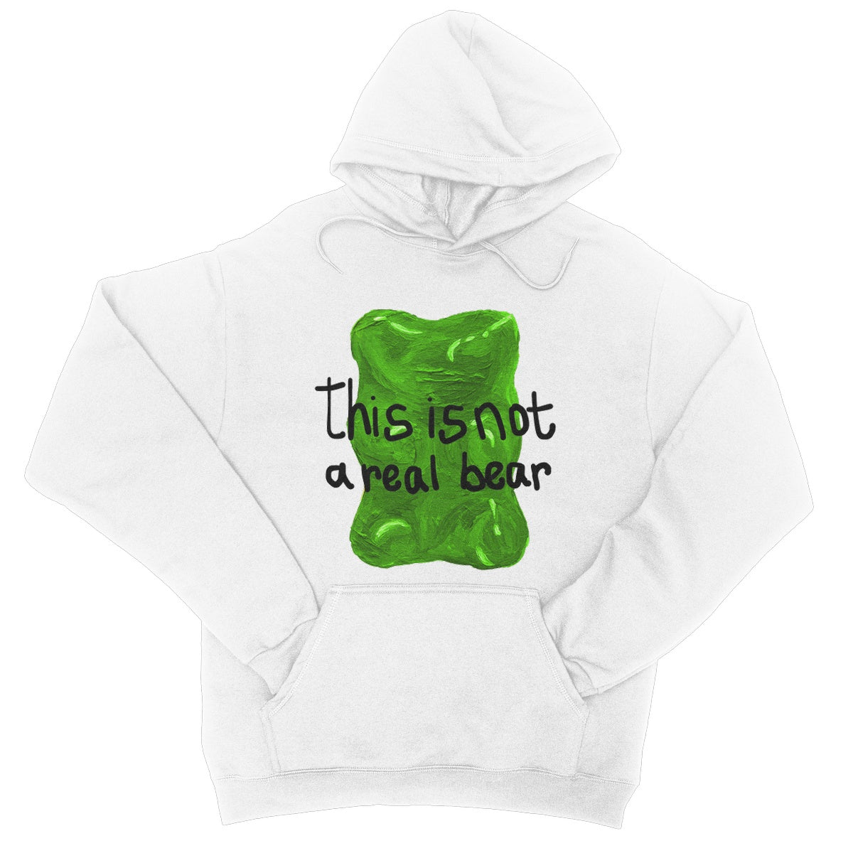 this is not a real bear College Hoodie