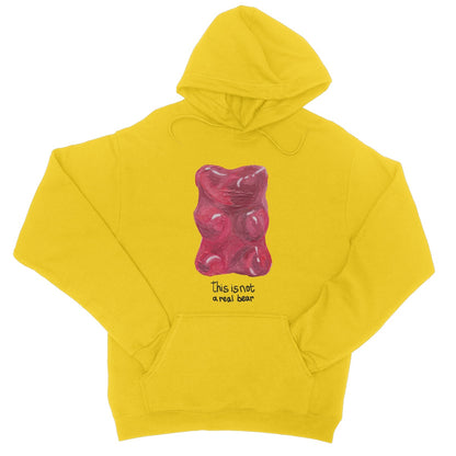 this is not a real bear College Hoodie