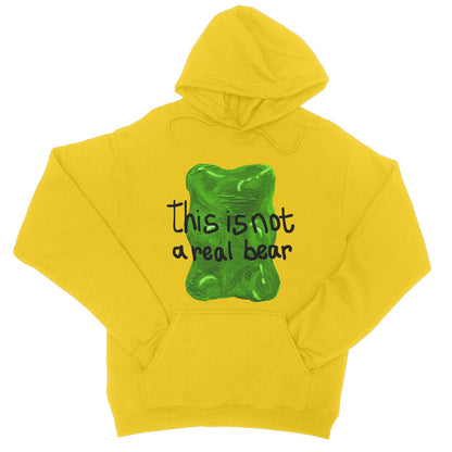 this is not a real bear College Hoodie