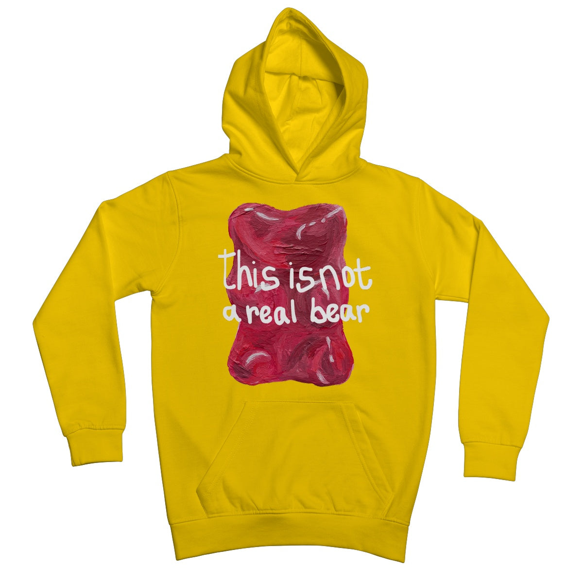 this is not a real bear Kids Hoodie