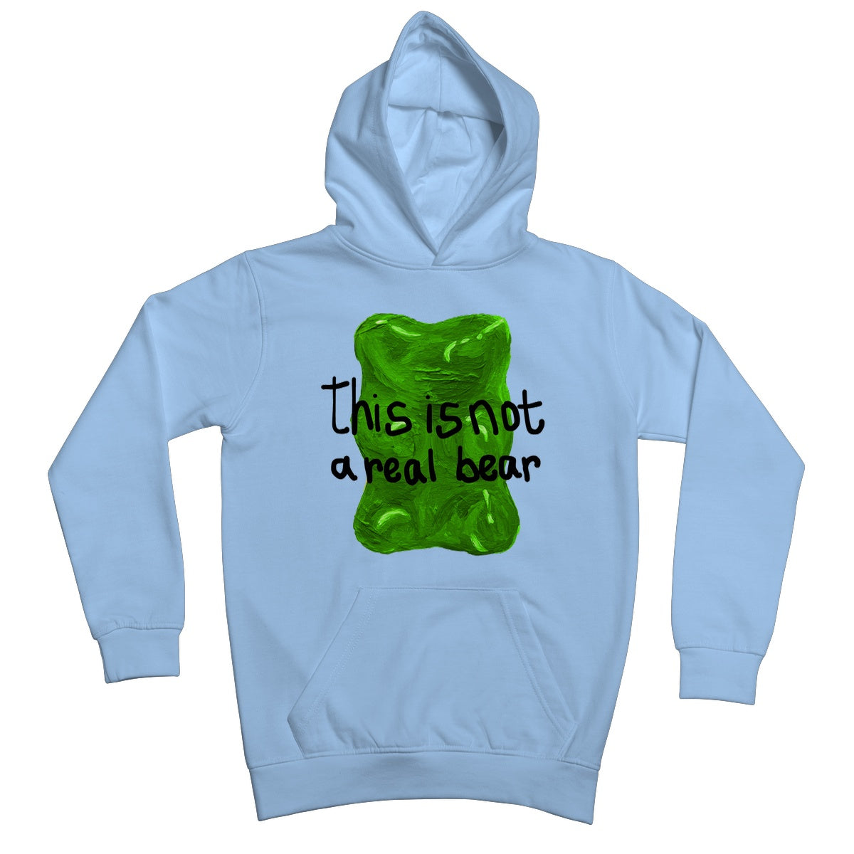 this is not a real bear Kids Hoodie