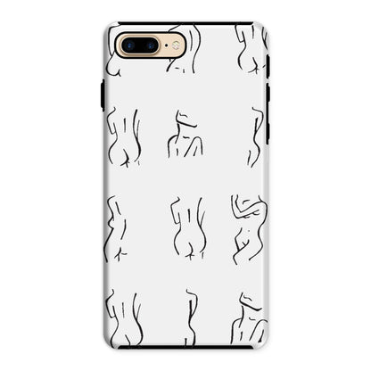 bodies bodies bodies (white) Tough Phone Case