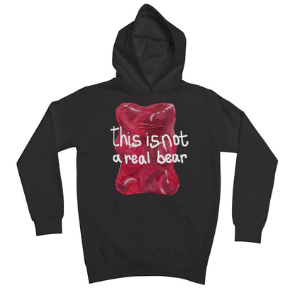 this is not a real bear Kids Hoodie