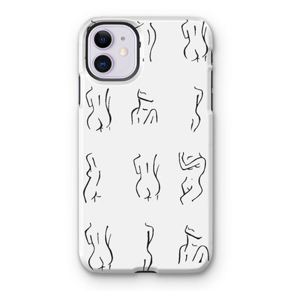 bodies bodies bodies (white) Tough Phone Case