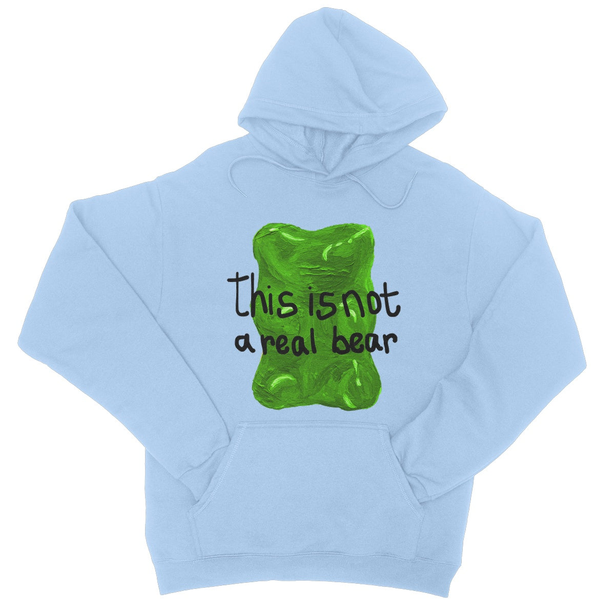 this is not a real bear College Hoodie